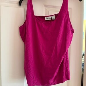 Vintage Chico's Fuchsia Tank tooo size 3 vanity = XL